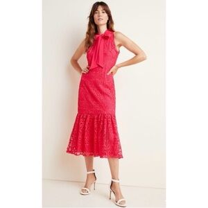 Elegant Pink Lace Dress